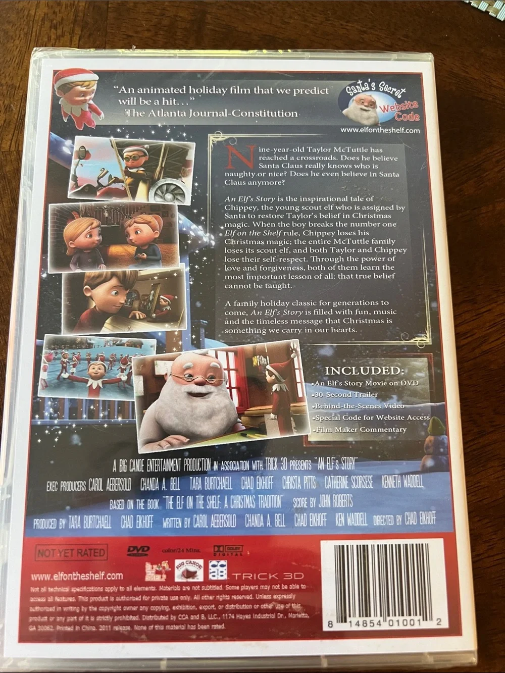 The Elf on the Shelf A Christmas Tradition in the box with Book and DVD